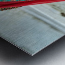 Portrait of a woman in traditional dress in Mandawa Rajasthan Metal print