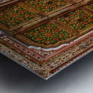 Exploring the detailed artwork of Junagarh Fort in Bikaner Indi Metal print