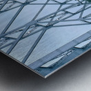 Taxis lined up in Calcutta Kolkata near the Howrah Bridge Metal print