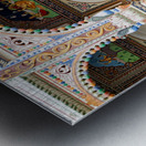 Decorated house walls in Mandawa Shekhawati region of Rajasthan Metal print