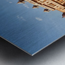 Exploring Khimsar Fort in Rajasthan India with a swimming pool n Metal print