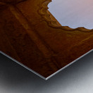 Walls of Jaisalmer glow at sunset in Rajasthan India Metal print