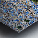 Cityscape view of blue houses in Jodhpur Rajasthan in India Metal print