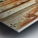 Man reads newspaper on street in Jaisalmer Rajasthan India Metal print