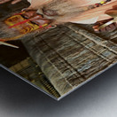 Sadhus sitting in Jaisalmer Rajasthan during a sunny day Metal print