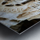 Carved statue inside Jain temples in Ranakpur Rajasthan Metal print