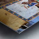 Painted house in Bundi shows culture of Rajasthan Metal print