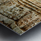 Rajasthan Chittorgarh Fort showcases detailed stone carvings Metal print