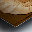 Amber Palace hall with arches and columns in Rajasthan India Metal print