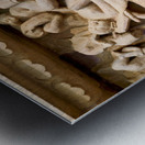 Hindu temples of Khajuraho show carvings of daily life and ritua Metal print