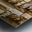 Exploring Hindu temples in Khajuraho Madhya Pradesh India Metal print