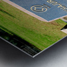 Welcome sign at Khajuraho Group of Monuments in Madhya Pradesh Metal print