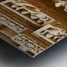 Exploring Hindu erotic art in Khajuraho temples in Madhya Prades Metal print