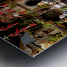 Nativity scene statues in Naples at Christmas Metal print