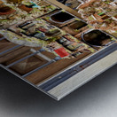 Handmade Christmas nativity scenes in Naples artisan workshop Metal print