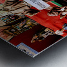 Statues in artisan workshops of Via Gregorio Armeno in Naples Metal print