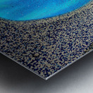 People travel down escalators at Toledo station in Naples Metro Metal print