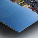 Piazza del Plebiscito in Naples shows a clear day with stone pav Metal print