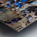 Statues of Christmas Nativity scene in Naples artisan workshop Metal print