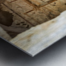 Exploring ancient wall paintings in Pompeii Naples in Italy Metal print