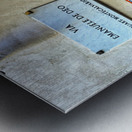 Street graffiti in Quartieri Spagnoli Naples showcases local cu Metal print