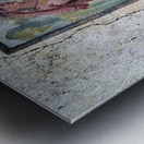 Pompeii mural showing figures in ancient Roman setting Metal print