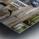 Graffiti of sofia loren in naples spanish quarters Metal print