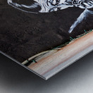 Graffiti of Neapolitan actor Toto in Quartieri Spagnoli Naples Metal print