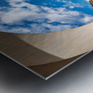 View of gulf of naples and mount vesuvius from historic location Metal print