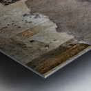 Ancient mural from Pompeii shows figures in a dramatic scene Metal print