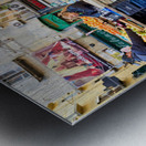 Greengrocer market scene in Pignasecca quarter Naples Italy Metal print