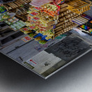 Greengrocer selling fruits and vegetables in Naples Campania Ita Metal print