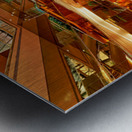 Visitors explore the Trump Tower atrium in Manhattan New York Metal print