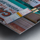 Visitors enjoy pastries at Caffe Roma in Little Italy New York Metal print