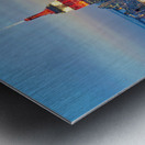 Manhattan aerial view showing Empire State Building at sunset Metal print