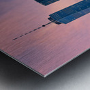 Brooklyn Bridge and Manhattan skyline during sunset in New York Metal print