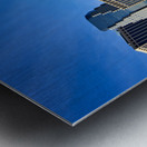 Manhattan skyline view with skyscrapers and waterfront area Metal print