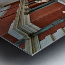 The sculpture of Andromeda and the sea monster stands in the Met Metal print