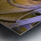 Manhattan cathedral interior showing arches and altar area Metal print