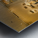 Visitors explore Greek and Roman galleries at the Met Metal print