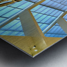 Oceanic Art display in Metropolitan Museum of Art with figures Metal print