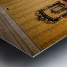 Visitors see the interior of Palazzo Nicolaci in Noto Sicily I Metal print