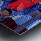 Explore Catanias Piscaria market for seafood and local goods Metal print