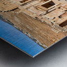 Exploring the ancient theatre in Gerasa Jerash in Jordan Metal print