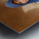 Portrait of an old woman at Little Petra in Jordan Metal print