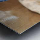 Portrait of an old woman at Little Petra in Jordan Metal print