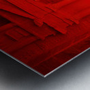 Visit to Petra at night with the Treasury lit by candles Metal print