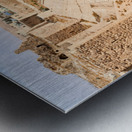 Explore Kerak Castle and the surrounding landscape in Jordan Metal print