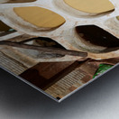 Tannery work at Sidi Moussa in Fez Morocco Metal print