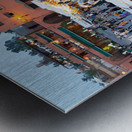 Sunset scene at Djema el Fna square in Marrakesh Morocco Metal print